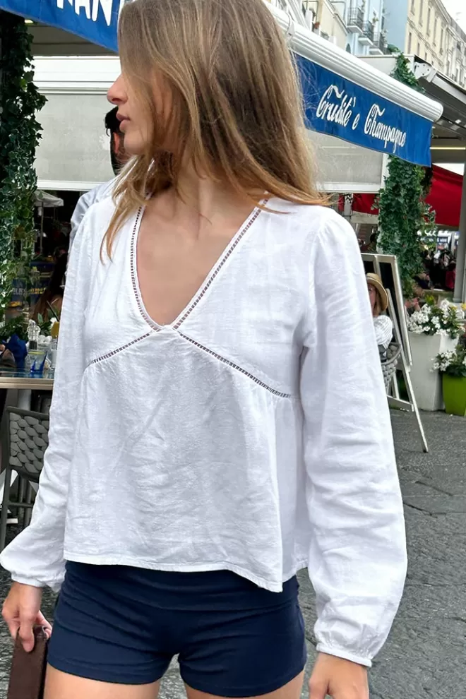 Subdued Blusa scollo a V-Donna Camicie & Bluse