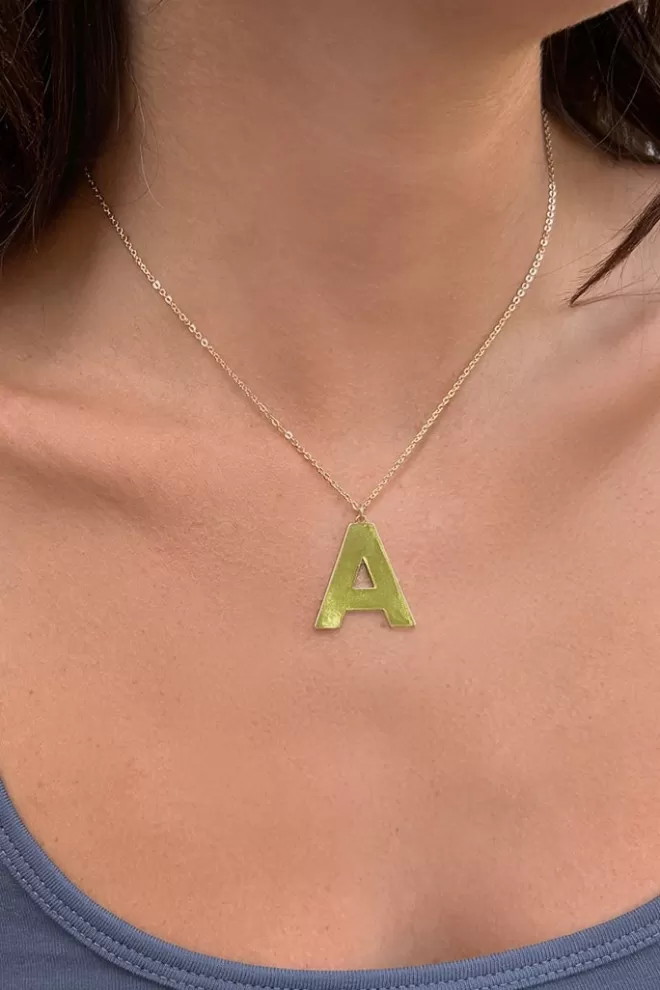 Subdued Collana con lettera-Donna Accessori