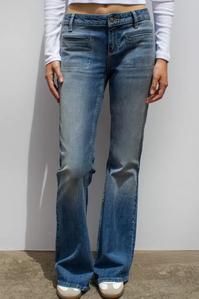 Subdued Jeans flare con tasche frontali-Donna Denim