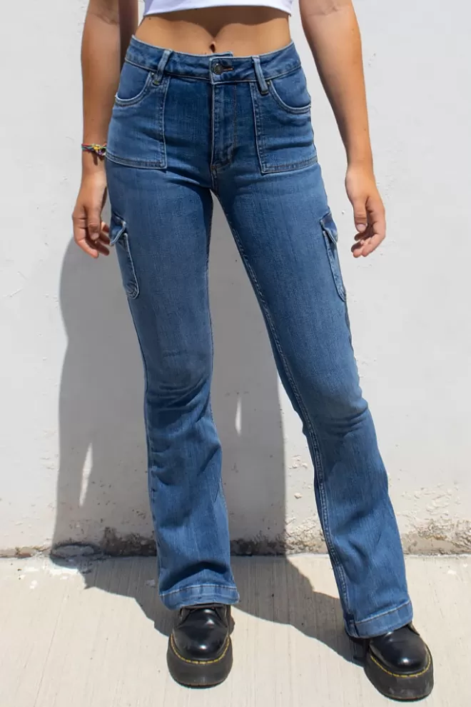 Subdued Jeans flare con tasconi-Donna Denim