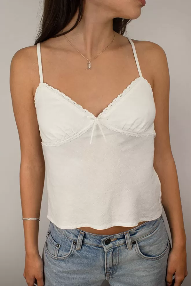 Subdued Tank Top con fiocchetto-Donna Top