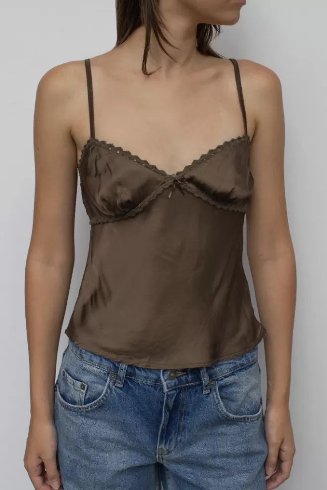 Subdued Tank top con fiocco-Donna Top