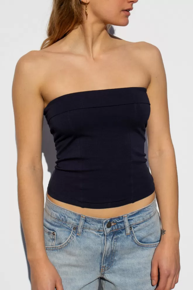 Subdued Top a fascia con lace-up-Donna Top