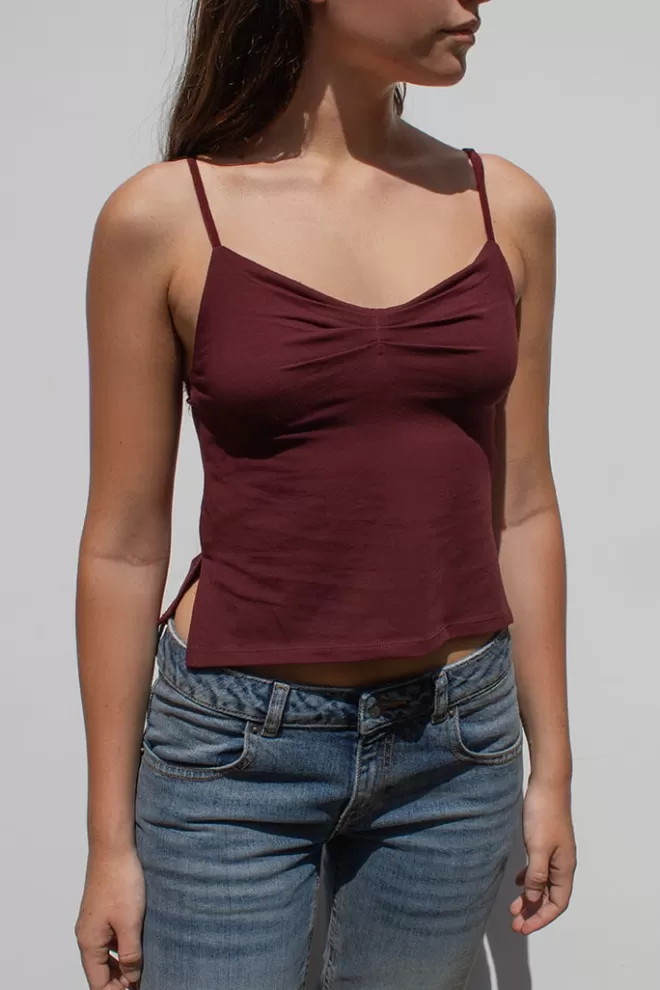 Subdued Top con spacchetti-Donna T-Shirt