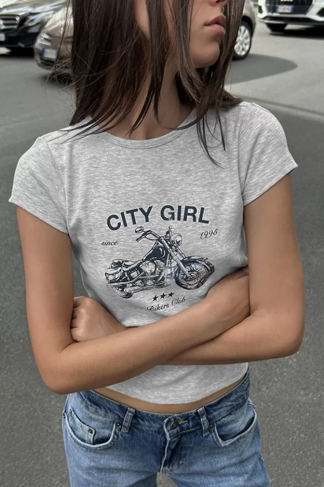 Subdued T-shirt City Girl-Donna Graphics