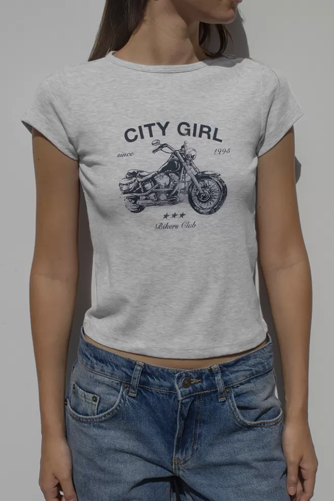 Subdued T-shirt City Girl-Donna Graphics