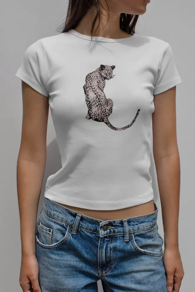 Subdued T-shirt Leopard-Donna Graphics