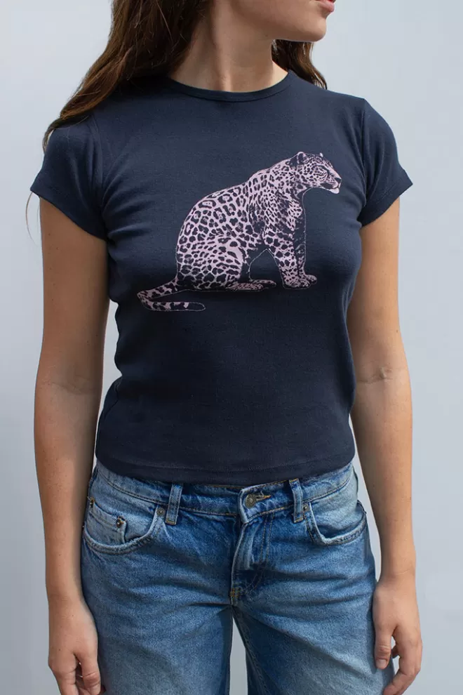 Subdued T-shirt Leopardo-Donna Graphics