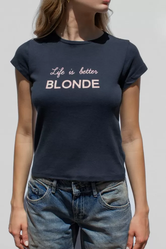 Subdued T-shirt life is better Blonde-Donna Graphics